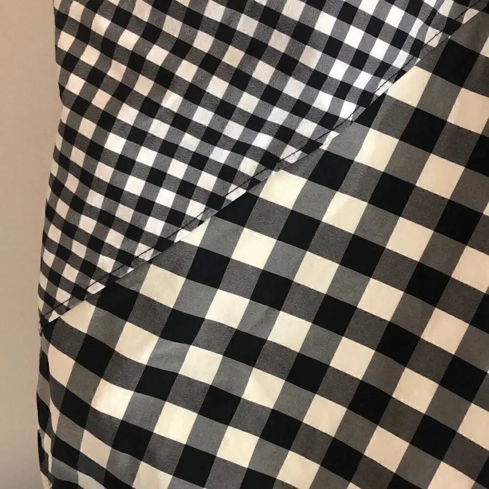 J. Crew V-Neck One-Piece Swimsuit in Gingham